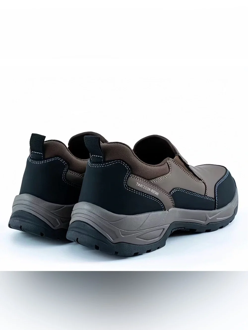 Tank TreadMen's Slip-On Work Loafers in Brown and Black